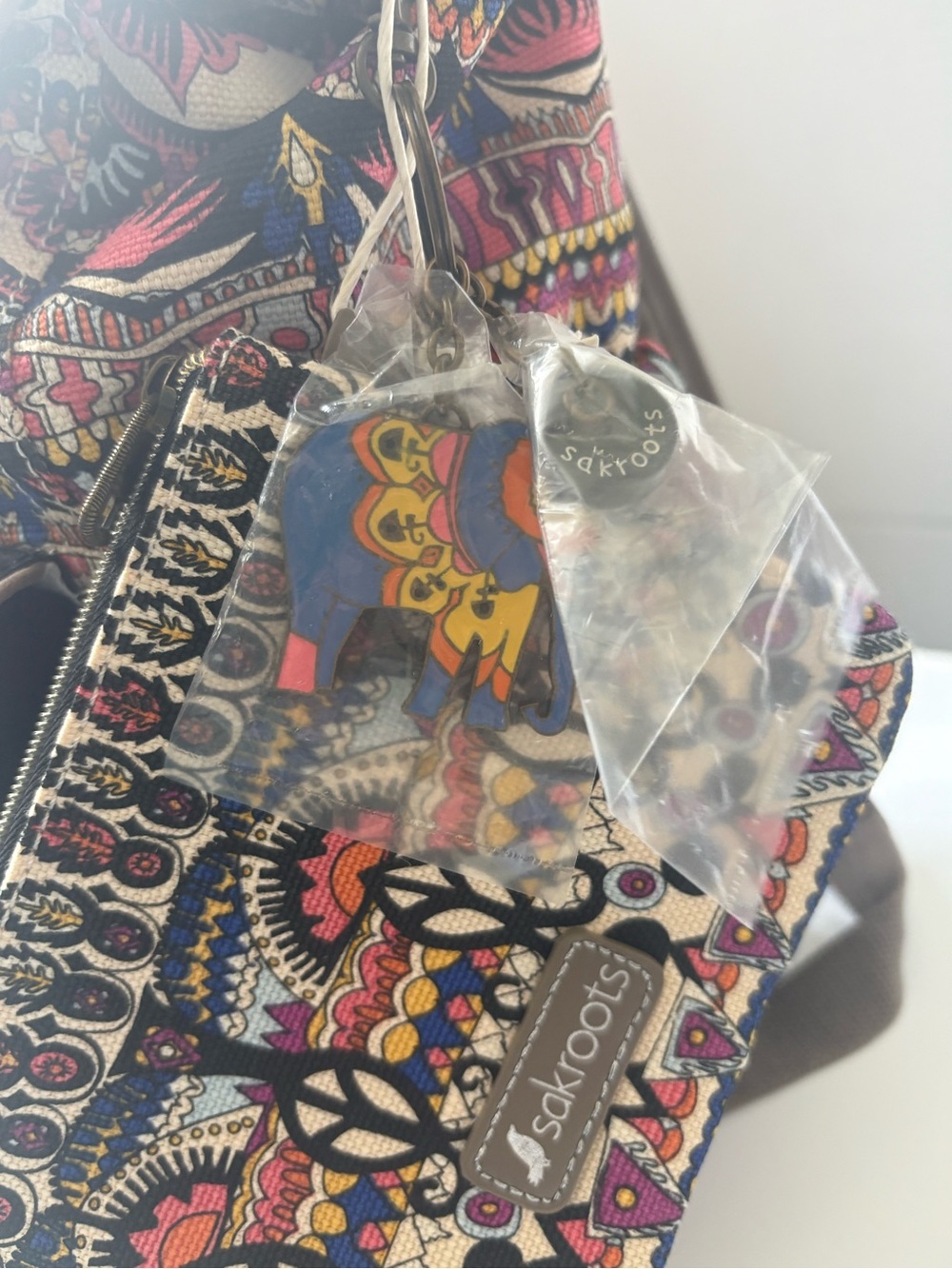 Sakroots Artist Circle Flap Backpack Bohemian Design Fits Up To 13” Laptop New - Picture 5 of 16
